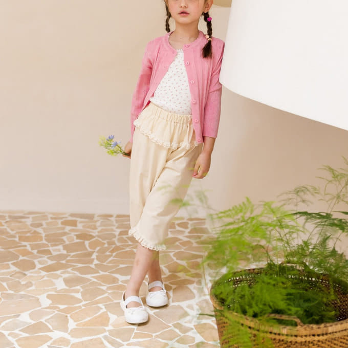 Milk Powder - Korean Children Fashion - #discoveringself - Cream Cropped Pants