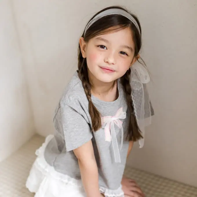 Milk Powder - Korean Children Fashion - #fashionkids - Ribbon Tee