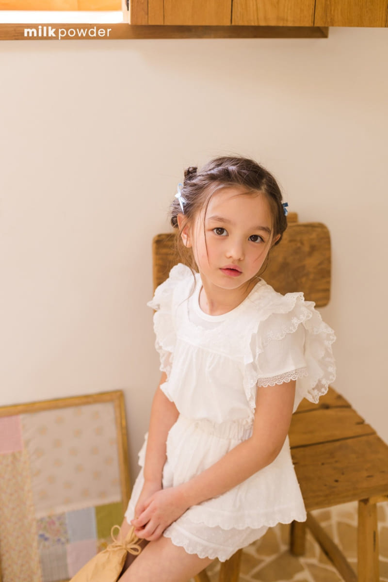Milk Powder - Korean Children Fashion - #fashionkids - Salrang Lace PantS - 6