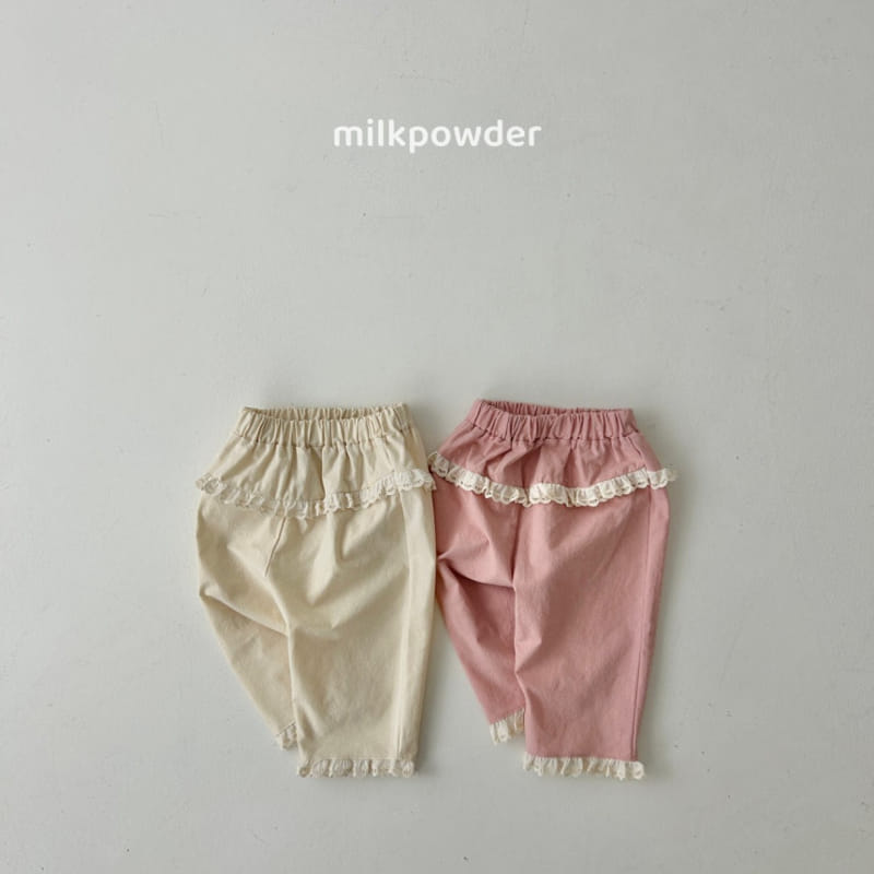 Milk Powder - Korean Children Fashion - #fashionkids - Cream Cropped Pants - 2