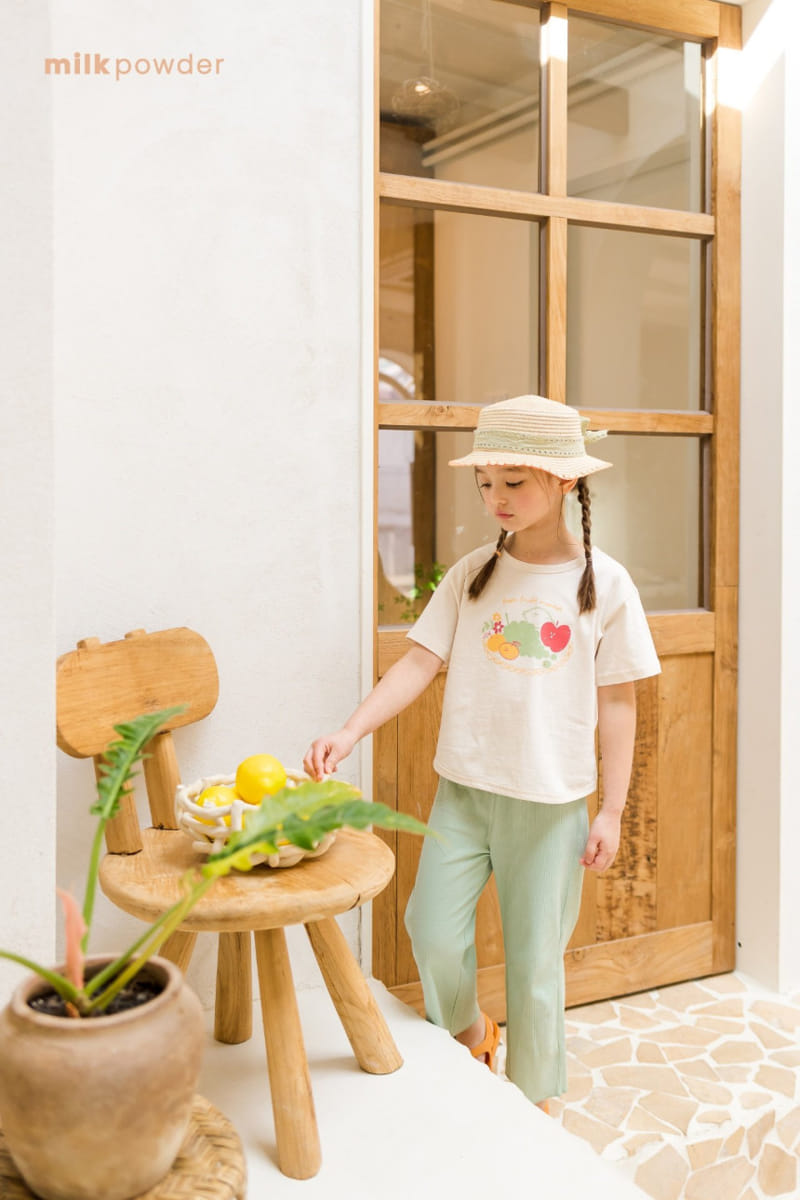 Milk Powder - Korean Children Fashion - #kidsshorts - Grape Tee - 5