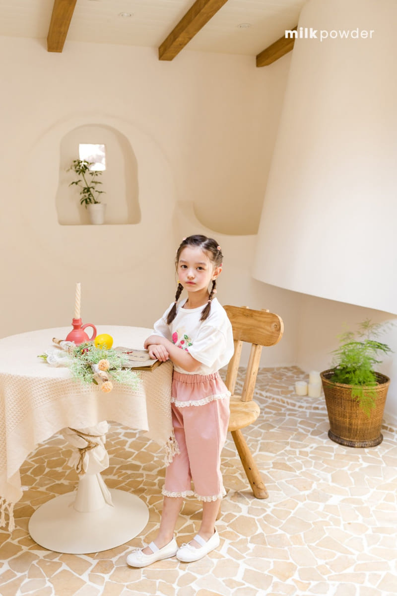 Milk Powder - Korean Children Fashion - #fashionkids - Strawberry Tee - 4