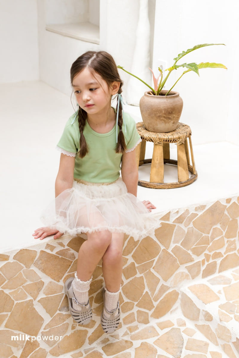 Milk Powder - Korean Children Fashion - #kidsshorts - Fine Tee - 4