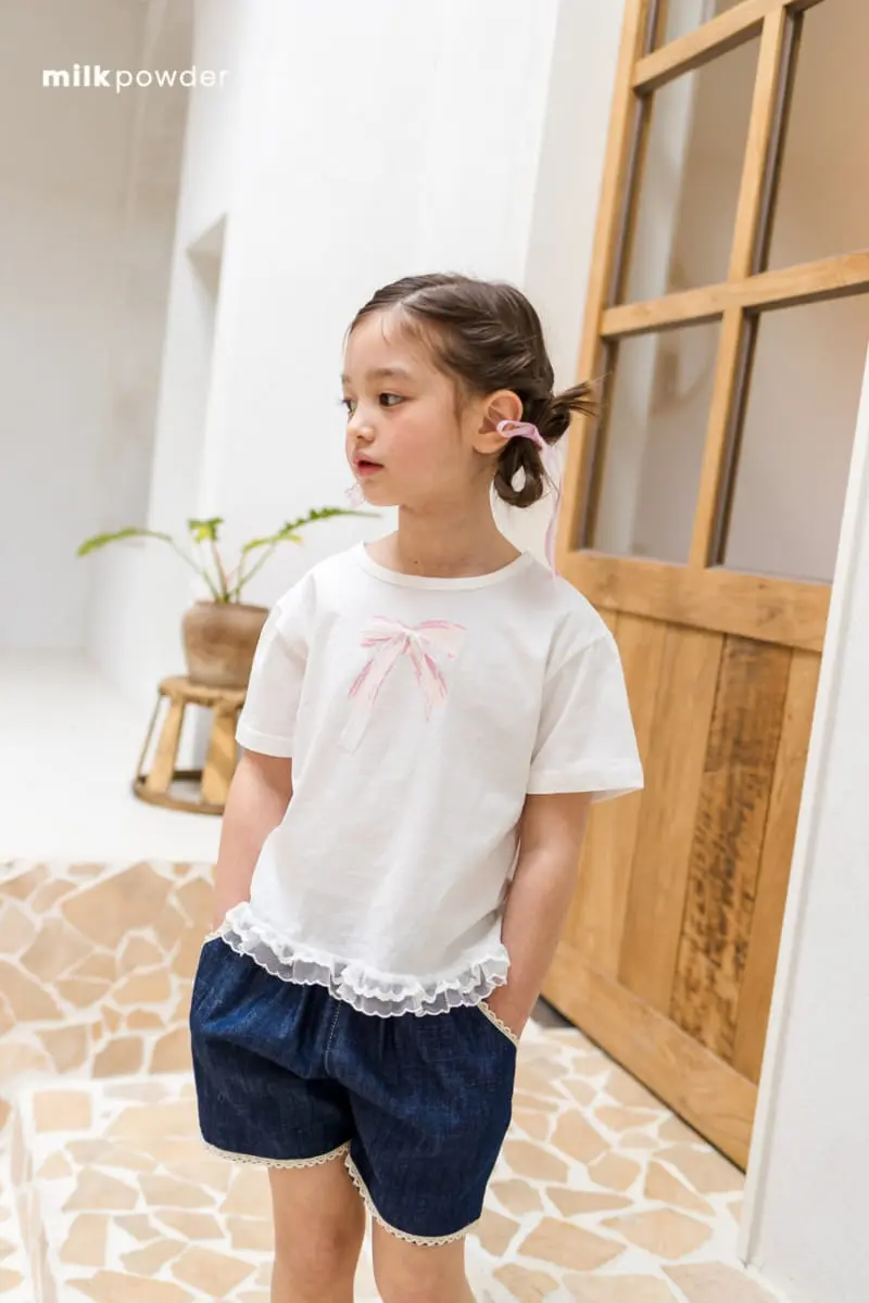 Milk Powder - Korean Children Fashion - #kidsstore - Ribbon Tee - 3