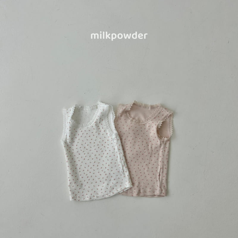 Milk Powder - Korean Children Fashion - #kidsstore - Cuty Sleeveless Tee - 2