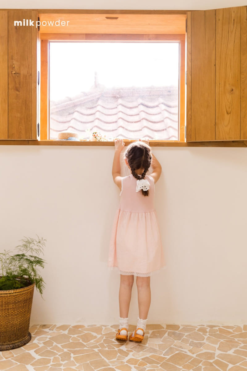 Milk Powder - Korean Children Fashion - #prettylittlegirls - Peach One-Piece - 5