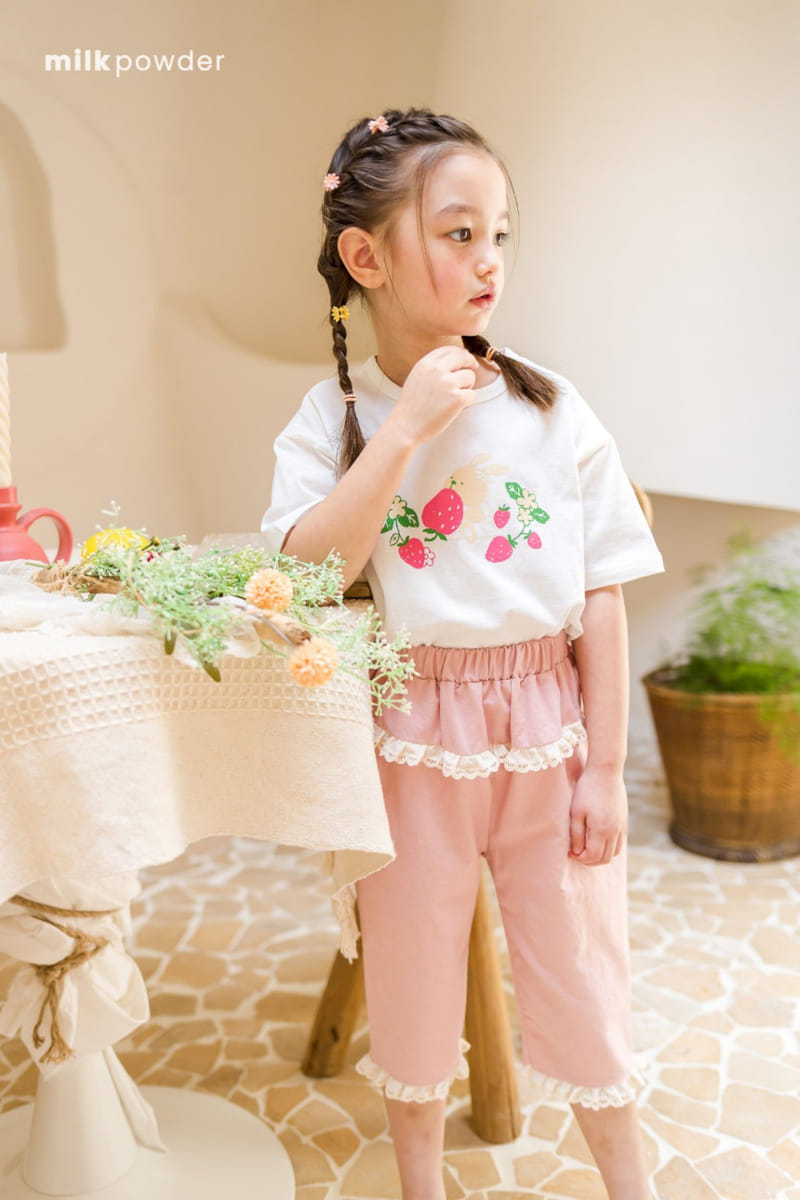 Milk Powder - Korean Children Fashion - #todddlerfashion - Cream Cropped Pants - 11