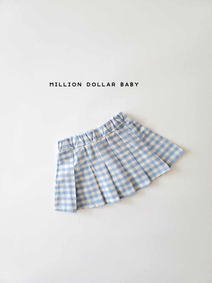 Million Dollar Baby - Korean Children Fashion - #childofig - Check Skirt - 3