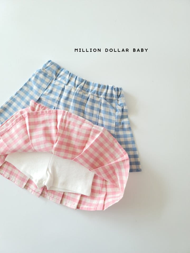 Million Dollar Baby - Korean Children Fashion - #childofig - Check Skirt - 4