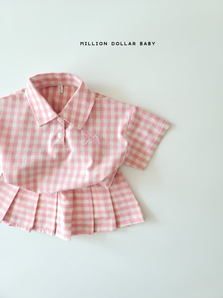 Million Dollar Baby - Korean Children Fashion - #kidsshorts - Check Skirt - 8