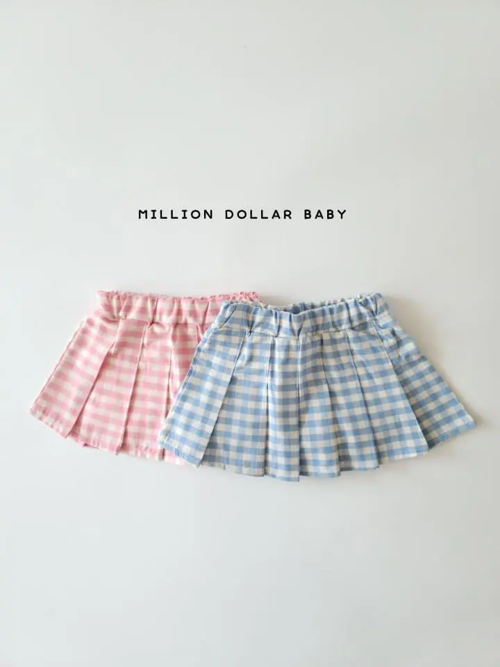 Million Dollar Baby - Korean Children Fashion - #kidsstore - Check Skirt - 9