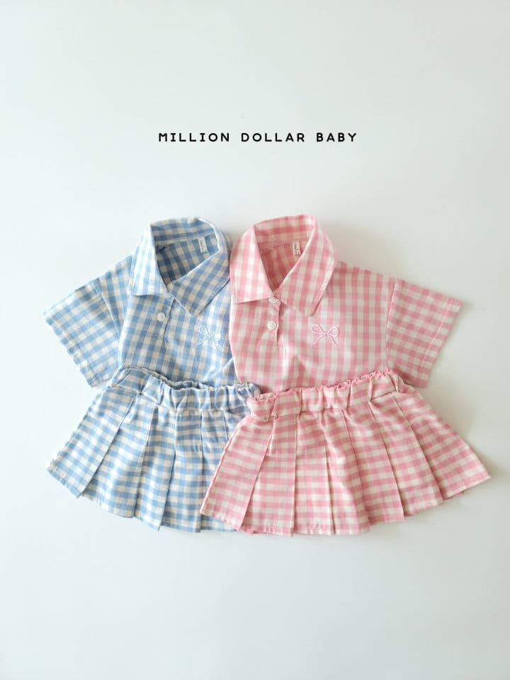 Million Dollar Baby - Korean Children Fashion - #kidzfashiontrend - Check Skirt - 10