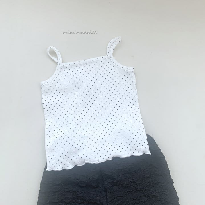 Mimi Market - Korean Baby Fashion - #babyboutiqueclothing - Dot String Sleeveless Tee - 8