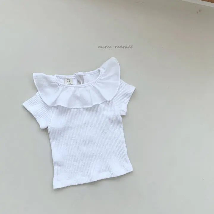 Mimi Market - Korean Baby Fashion - #babyboutiqueclothing - Frill Collar Tee - 7