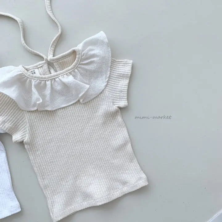 Mimi Market - Korean Baby Fashion - #babyfashion - Frill Collar Tee - 9