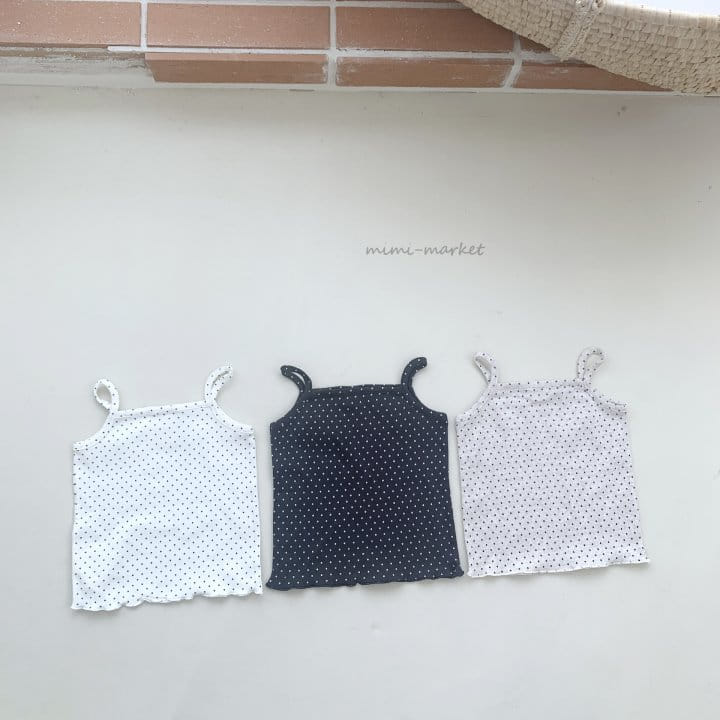 Mimi Market - Korean Baby Fashion - #babyfever - Dot String Sleeveless Tee - 11
