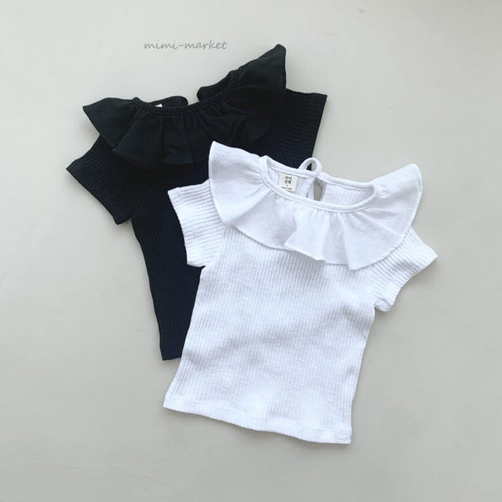 Mimi Market - Korean Baby Fashion - #babyfever - Frill Collar Tee - 10