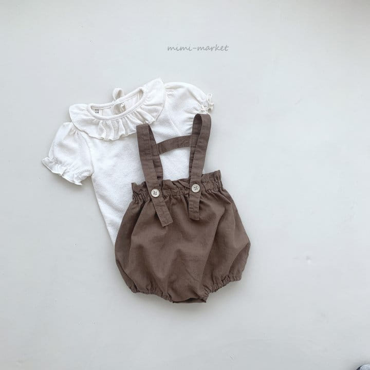Mimi Market - Korean Baby Fashion - #babylifestyle - Linen Pot Dungarees - 11