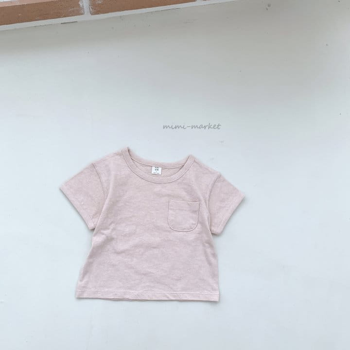 Mimi Market - Korean Baby Fashion - #babyoninstagram - Pocket Short Sleeve Tee - 2