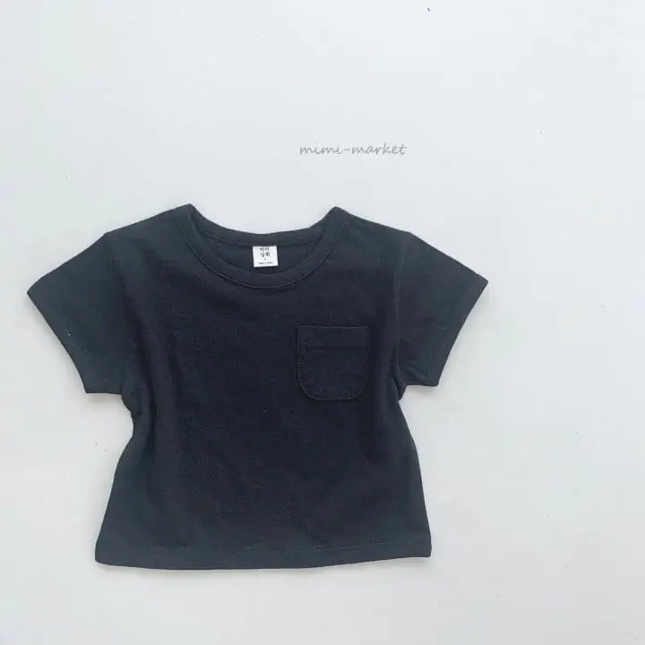 Mimi Market - Korean Baby Fashion - #babyootd - Pocket Short Sleeve Tee - 3