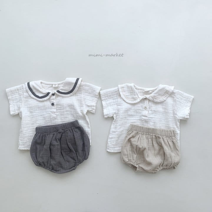 Mimi Market - Korean Baby Fashion - #babyoutfit - Bebe Top Bottom Set - 11