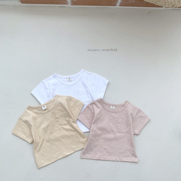 Mimi Market - Korean Baby Fashion - #onlinebabyboutique - Pocket Short Sleeve Tee - 7