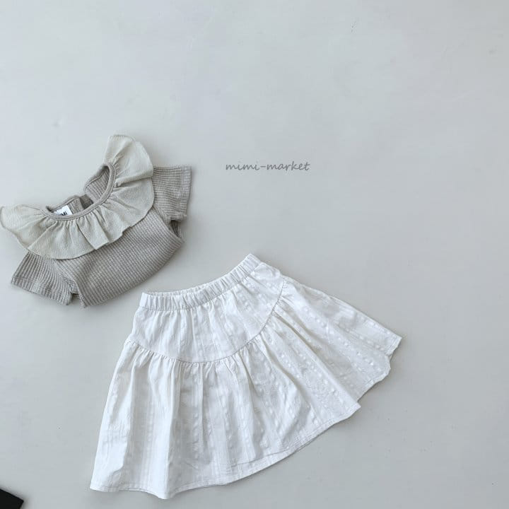 Mimi Market - Korean Children Fashion - #Kfashion4kids - Frill Collar Tee - 8