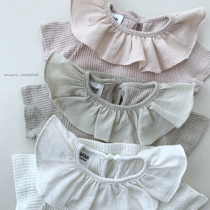 Mimi Market - Korean Children Fashion - #designkidswear - Frill Collar Tee - 2