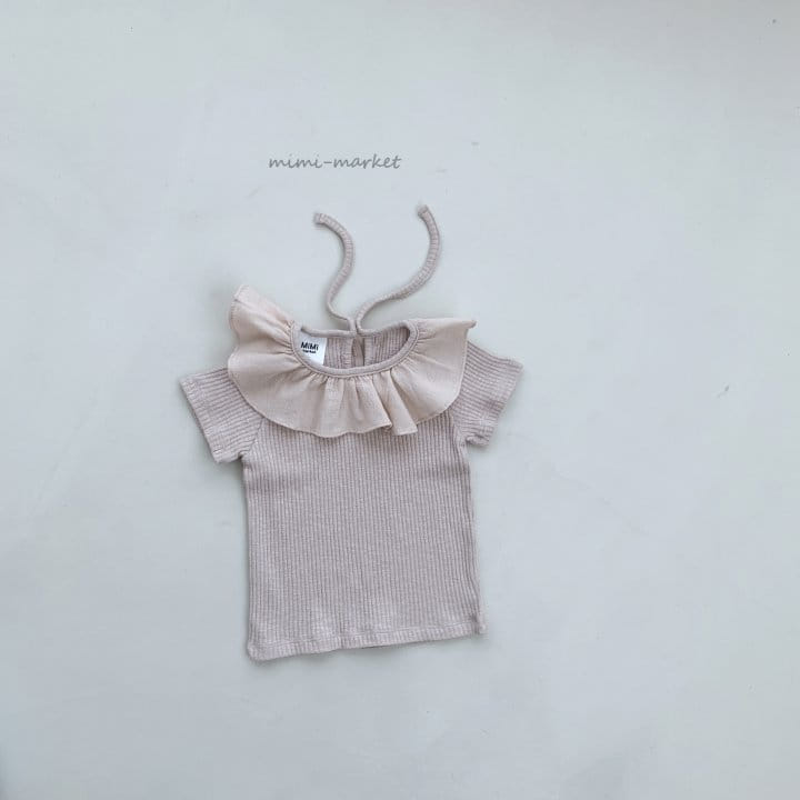 Mimi Market - Korean Children Fashion - #discoveringself - Frill Collar Tee - 4