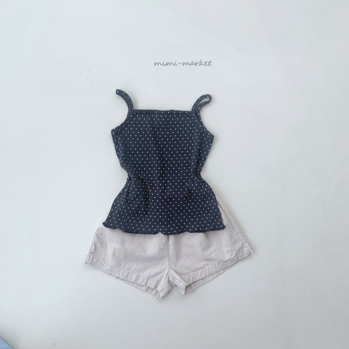 Mimi Market - Korean Children Fashion - #kidsshorts - Tang String Sleeveless Tee - 2