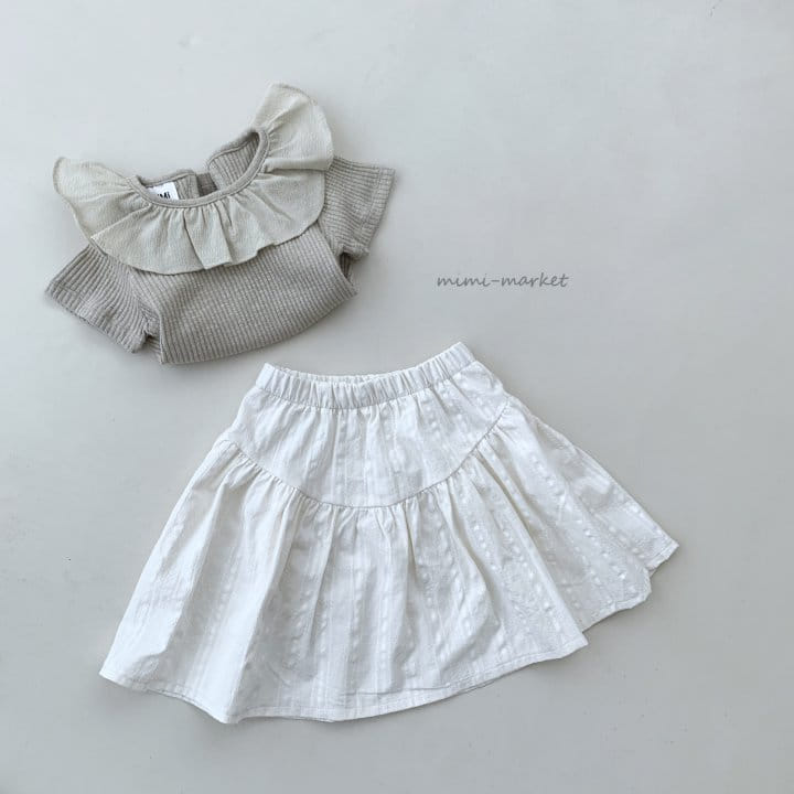 Mimi Market - Korean Children Fashion - #minifashionista - Frill Collar Tee - 11