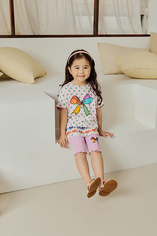 Mimico - Korean Children Fashion - #childofig - Ribbon Leggings - 2