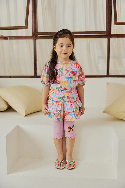Mimico - Korean Children Fashion - #childofig - Ribbon Leggings - 3