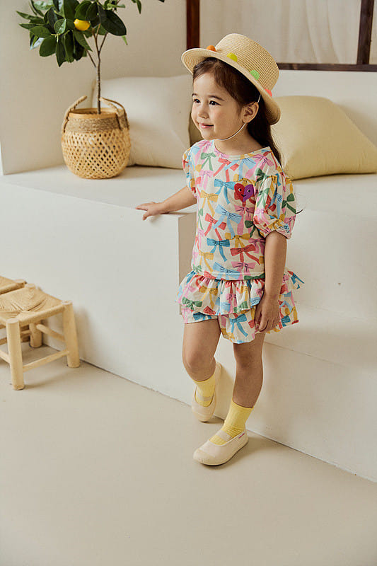 Mimico - Korean Children Fashion - #stylishchildhood - Ribbon Kan Kan Skirt Leggings - 4