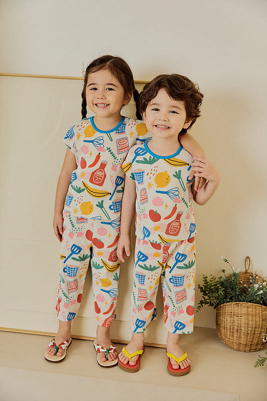 Mimico - Korean Children Fashion - #designkidswear - Wrinkle Top Bottom Set - 3