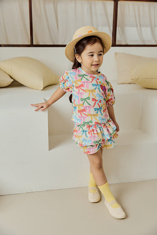 Mimico - Korean Children Fashion - #kidsshorts - Raibbon Tee - 5