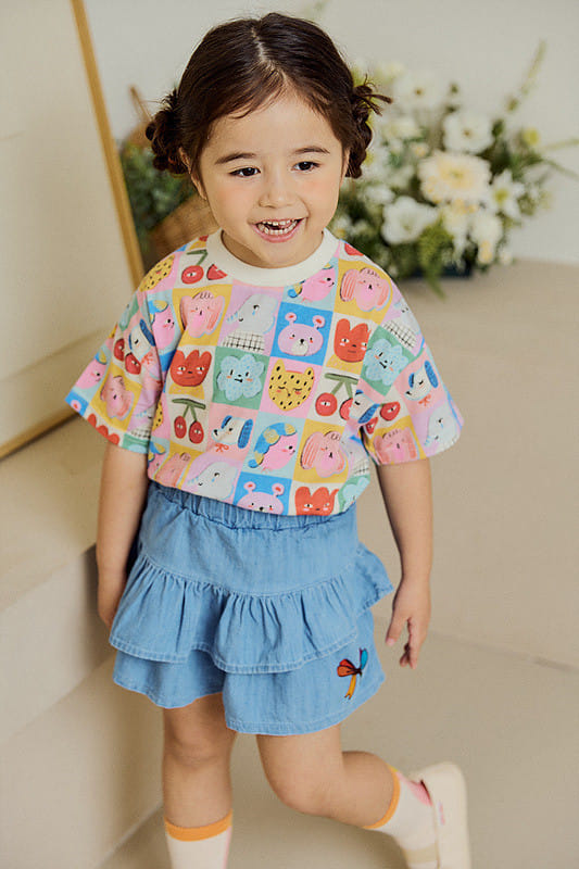 Mimico - Korean Children Fashion - #kidsshorts - Denim Kan Kan Skirt Leggings - 7