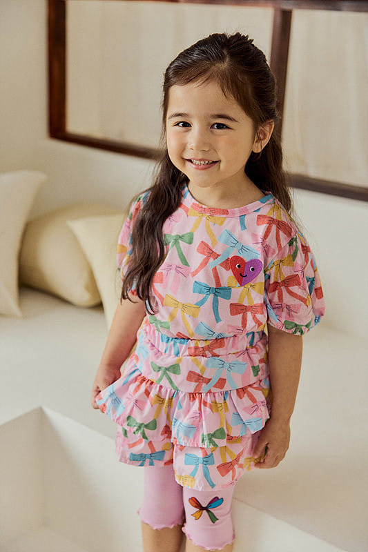 Mimico - Korean Children Fashion - #kidsstore - Ribbon Kan Kan Skirt Leggings - 10