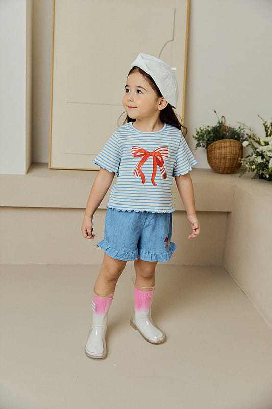 Mimico - Korean Children Fashion - #kidsstore - Big Ribbon Tee - 7
