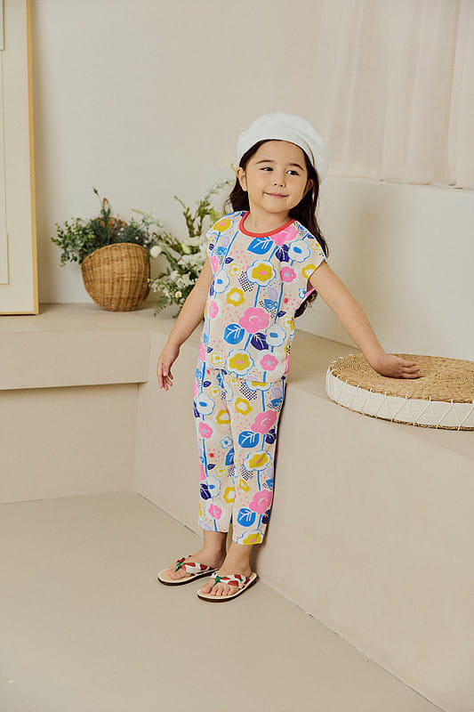 Mimico - Korean Children Fashion - #kidzfashiontrend - Wrinkle Top Bottom Set - 8