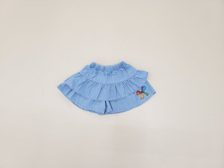 Mimico - Korean Children Fashion - #kidzfashiontrend - Denim Kan Kan Skirt Leggings - 9