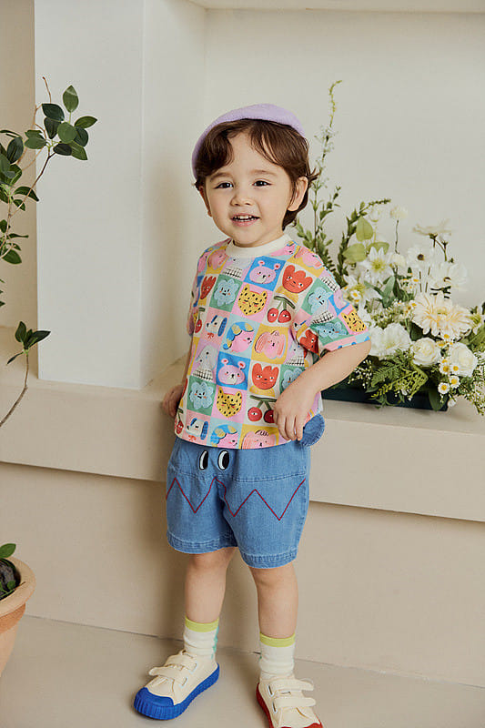 Mimico - Korean Children Fashion - #kidzfashiontrend - Check Car Tee - 8