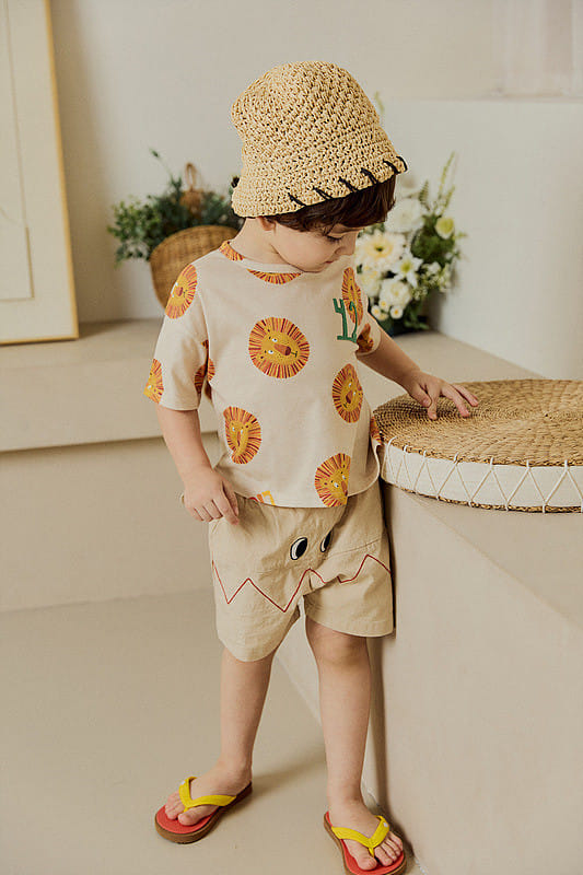 Mimico - Korean Children Fashion - #magicofchildhood - Lion Apple Tee - 2