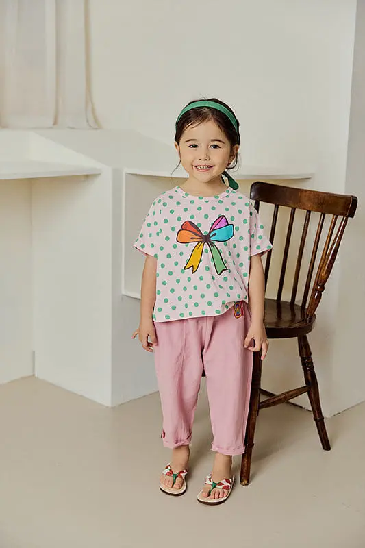 Mimico - Korean Children Fashion - #minifashionista - Dot Tee - 2