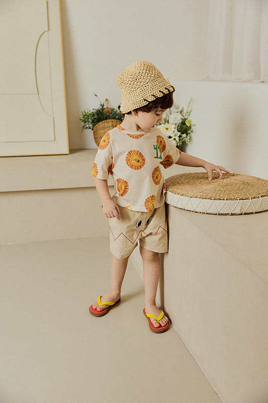 Mimico - Korean Children Fashion - #minifashionista - Lion Apple Tee - 3