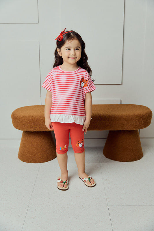 Mimico - Korean Children Fashion - #prettylittlegirls - Bear Flower Tee - 6