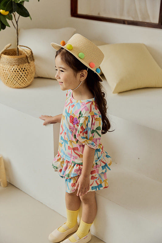 Mimico - Korean Children Fashion - #stylishchildhood - Ribbon Kan Kan Skirt Leggings - 3