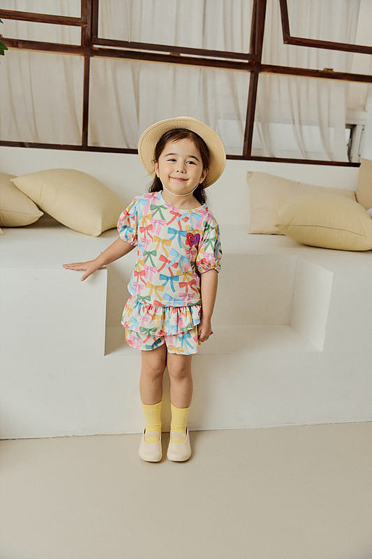 Mimico - Korean Children Fashion - #todddlerfashion - Ribbon Kan Kan Skirt Leggings