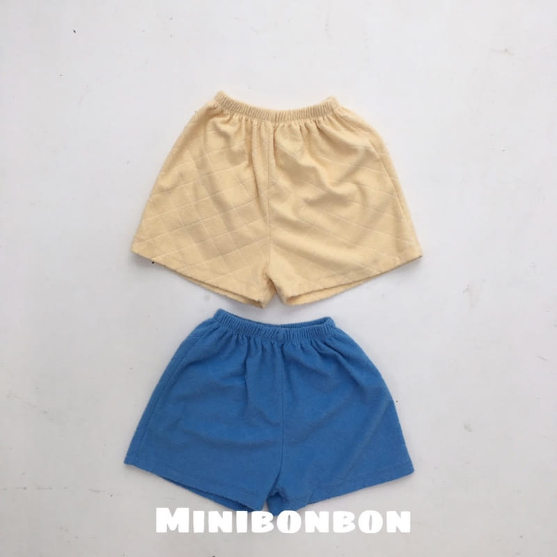 Mini Bongbong - Korean Children Fashion - #kidsshorts - Dia Towel Pants - 2