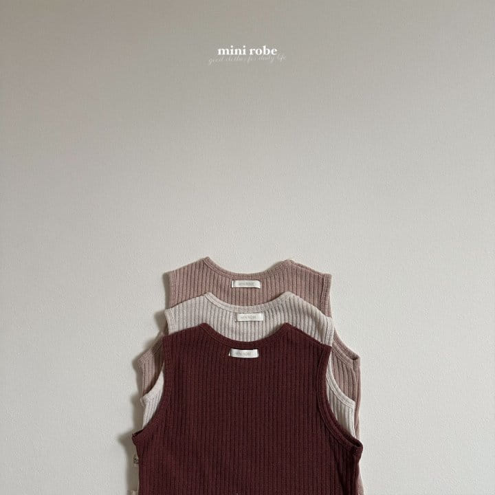 Mini Robe - Korean Baby Fashion - #babyboutique - Navi Gogi Sleeveless Tee - 3